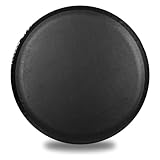 Geloo 15 Zoll Schwarz Reserveradabdeckung, Universal Weiches Leder...