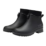 Herren Damen Regen Slip Freizeitschuhe Kurze Stiefel Wasser Knöchel...