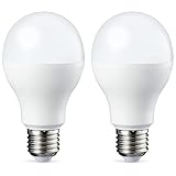 Amazon Basics E27 LED Lampe, 10.5W (ersetzt 75W), weiß, dimmbar, 2 Stück...