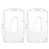 AIVEKE 2 Stück Ausweishüllen - Transparente Kartenhalter mit...