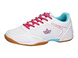 Lico Damen Speed Indoor Hallenturnschuhe, Weiss/Pink/Türkis, 41 EU