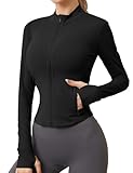 IECCP Sportjacke Damen Laufjacke Langarm Gym Tops Yoga Fitness Shirt...