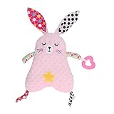 OVAQUIXI Baby-Schmusedecke aus Samt, Plüschtier für Erholsamen Schlaf,...