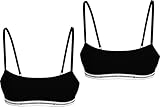 Tommy Hilfiger Women 2 Pack Bralette UW0UW05528 Black (Black/Black) XS