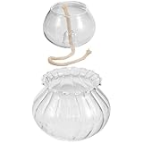 TOVINANNA Klare Petroleumlampe aus Glas Dekorative Vintage Öllampe ohne...