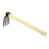 SUNGOOYUE Robuste Handfräse mit Hacke und Gabel aus Kohlenstoffstahl Zum...