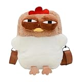 Huhntasche aus Plüsch, Umhängetasche für Hühner, Plüschtiere mit...