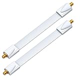 deleyCON 2x Fensterdurchführungen SAT Kabel 17cm Flexibel 26cm Länge...