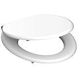 SCHÜTTE WC-Sitz Holzkern, Toilettensitz mit Absenkautomatik, passend für...