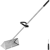 Sandrechen Edelstahl Sandflohharke Groß mit 134cm Abnehmbar Langer Griff...