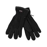 NF NITZSCHE fashion Winterfleece Handschuh für Herren – schwarz und grau...