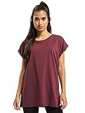 Urban Classics Damen Ladies Extended Shoulder Tee T-Shirt, Cherry, XL EU