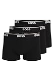 HUGO BOSS Herren Trunk 3p Co/EL Boxershorts, New - Black1, XL