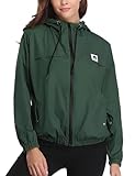 Migcaput Windbreaker Damen Leicht Regenjacke Wasserdicht Zip Regenmantel...