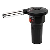 Elektrisches Gebläse, tragbarer Handventilator für Grill, Camping, Kamin...