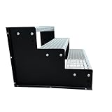 3 Stufen Standtreppe Modell 2 schwarz 18 cm Stufenhöhe 60 cm Breite 54 cm...