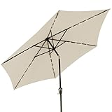 Kingsleeve® Sonnenschirm LED Beleuchtung UV Schutz 80+ Solar Schutzhülle...