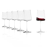 Stölzle Lausitz Bordeaux Glas Power 6er-Set I Hochwertige Rotweingläser...