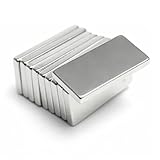 Stark Flach Magnet, Neodym Magnete Rechteckig, 10 Stück 20 x 10 x 2 mm...