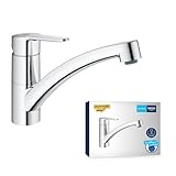 GROHE Start Eco, Küchenarmatur mit flachem Auslauf (Wasserhahn für die...