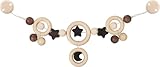 HEIMESS Kinderwagenkette Mond und Sterne mit Clips