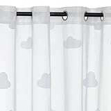 ATMOSPHERA CREATEUR D'INTERIEUR Vorhang für Kinder, Nuage, Weiß, 140 x...