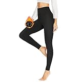 HLTPRO Leggings Damen Gefütterte Thermoleggins Mit Teddy-Innenfleece High...