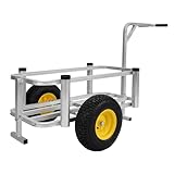 Pro Tackle Angler Handwagen Trolley - Stabiler Aluminium Transportwagen...
