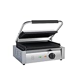 METRO Professional Kontaktgrill SINGLE GPG1201, 3000 W, Rostfreier Stahl,...