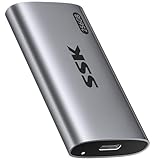 SSK 256GB Externe SSD Festplatte, Portable SSD bis zu 550 MB/s Schnelle...