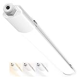 Peasur Feuchtraumleuchte LED 60CM, 3000K/4000K/6500K LED Deckenleuchte...