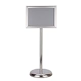 Silber A4 Infoständer posterständer Alu-Schildhalter...