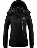 GEMYSE Damen Wasserdichte Berg-Skijacke Winddichte Fleece...