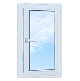 LORAC | Kunststofffenster weiß 600x1000mm, 60x100cm, PCV, DIN Rechts,...