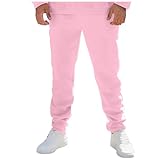 Generisch Sweathose Herren Lang Straight Bequeme Einfarbig Jogginghose...