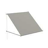 HENGMEI Fallarmmarkise Balkon Markise Einziehbar Balkonmarkise Sonnenschutz...