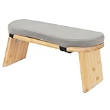 Ergonomischer, faltbarer Bambus-Meditationshocker, 400 kg Tragkraft,...