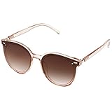 SOJOS Klassisch Retro Runde Sonnenbrille Damen Herren Groß Brille SJ2067...