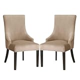 JHOMHF Stuhlhussen Aus Samt Mit Armlehnen Abnehmbar Dehnbar Waschbar...