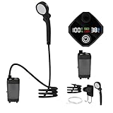 Campingdusche – Wiederaufladbare Reisedusche mit LED-Display –...