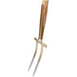 SHW-FIRE | Rosengabel mit 85 cm T-Griff aus Eschenholz – handgeschmiedete...
