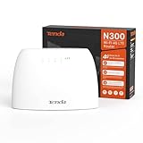 Tenda 4G03 4G LTE Router, WLAN Router für SIM-Karten (CAT4, 150Mbit/s im...