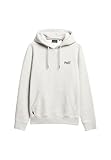 Superdry Herren Essential Hoodie mit Logo Gletschergrau Meliert XXXL