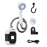 lyanny Campingdusche - Wiederaufladbare Wanderdusche Mit Beleuchtung Und...