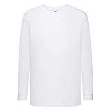 Fruit of the Loom Kids Valueweight Long Sleeve T-Shirt Kinder Shirt...