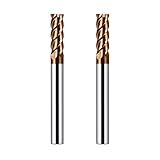 CREEYA 2PCS Hartmetall Schaftfräser 6mm, 4 Zähne/4 Schneiden CNC Fräser,...