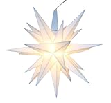 Original Herrnhuter Stern 13 cm - innen - (Weiss) - Komplett inkl....