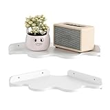 Genérico Schwebendes Eckregal, 2 Stück, Cloud-Wandregal, moderner und...