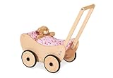 Pinolino Puppenwagen Trixi, aus Holz, inkl. Bettzeug und Bremssystem,...