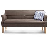Cavadore 3-Sitzer Sofa Kira mit Federkern / Sitzbank für Küche, Esszimmer...